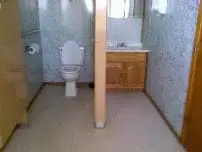 Interior of a restroom.