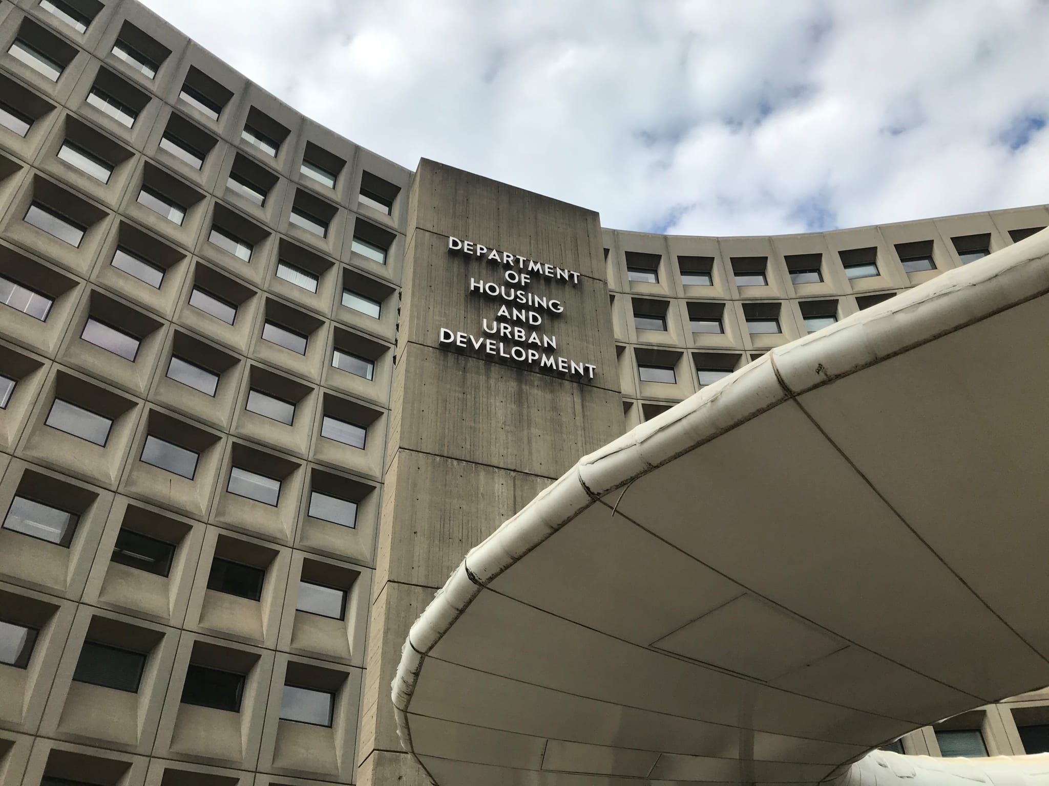 Exterior of the HUC building in Washington DC