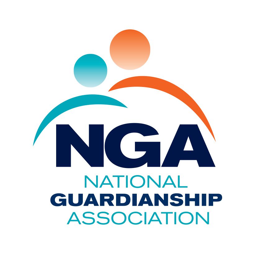 National Guardianship Association logo. NGA text with spirit people graphic above.